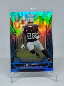 Josh Jacobs 2022 Panini Certified Teal Holo Mirror 50/50 #58 Raiders Packers D3H - Picture 1 of 1