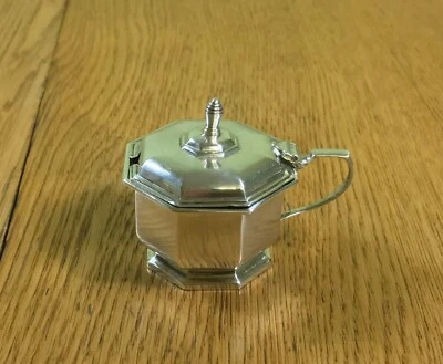 POTE DE MOSTARDA + FORRO=PRATA ESTERLINA=BIRMINGHAM=1946=HENRY CLIFFORD DAVIS=INGLATERRA - Imagem 1 de 4