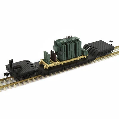 Evemodel HO Scale 1:87 Depressed Center Flat Car with Load C8770 - Image 1 of 4