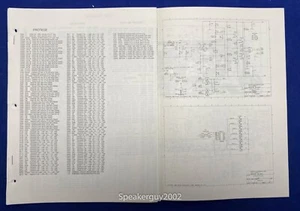 Original Peavey Protege Foldout Schematic & Parts List - Picture 1 of 1