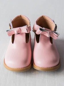 Sweet Honey Toddler Girls Pink Leather Mary Janes Boutique 8 9 NWT - Picture 1 of 11