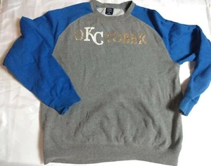 Kansas City Royals OKCtober medium Blue 2014 Post Season glitter sweater - Picture 1 of 5