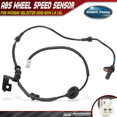 Sensor de velocidade de roda ABS traseiro passageiro destro para Hyundai Veloster 2012-2014 L4 1.6L - Imagem 1 de 4