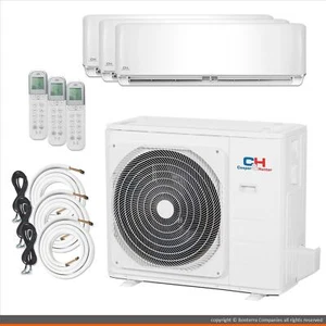 Cooper & Hunter Mini Split AC Heat Pump Ductless 3 Zone 9000 9000 12000 BTU - Picture 1 of 6