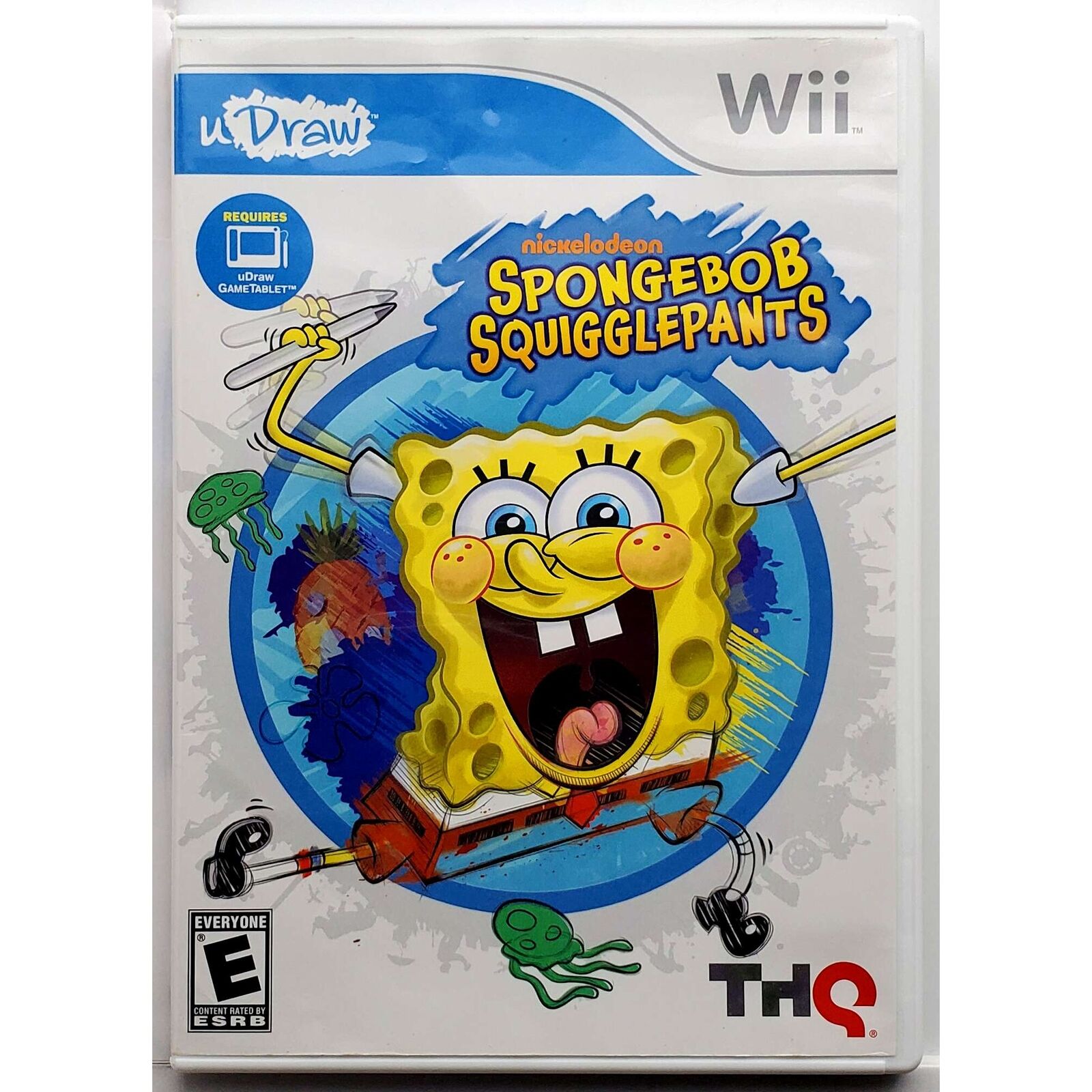 SpongeBob SquigglePants uDraw - Nintendo Wii Pristine 180 Day Guarantee
