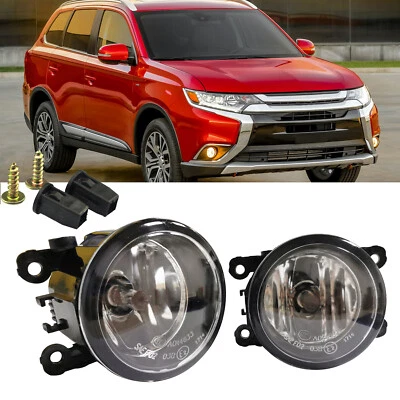 For Mitsubishi Outlander 07-2019 Triton 09-2015 Bumper Driving Fog Lights Lamps - image 1 of 4