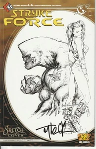STYRKE FORCE COMPLETE SET 1-5 * #1 SIGNED & NUMBERED WIZARD WORLD SKETCH VARIANT - Picture 1 of 5