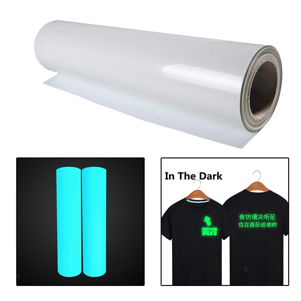 Transfer Vinyl,Glow in The Dark Transfer Vinyl HTV Film for T-Shirt DIY Decor - image 1 of 1