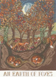 An Earth of Foxes Cross Stitch Kit ~ Bothy Threads - Picture 1 of 1
