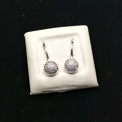 Pandora S925 ALE CZ 令人眼花缭乱的水滴耳环  — 第 1/4 张图片