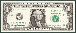 1993 $1 FRN SAN FRANCISCO - SN L 11917591 I - UNC - Picture 1 of 2