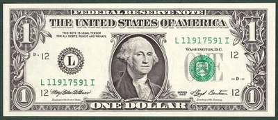 1993 $1 FRN SAN FRANCISCO - SN L 11917591 I - UNC - Image 1 of 2