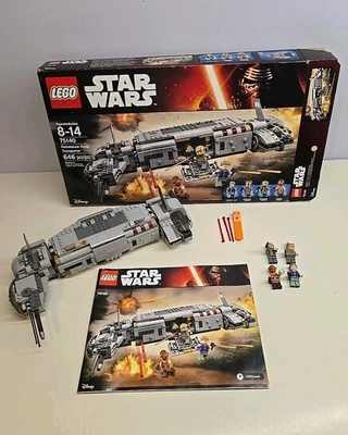 LEGO Star Wars Resistance Troop Transporter 75140 Complete Box Mini Figs Instruc - Image 1 of 4