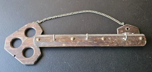 ESTANTE DE PARED LLAVE ESQUELETO. CONSTRUCCIÓN DE MADERA VINTAGE, 12 PULGADAS - Imagen 1 de 9