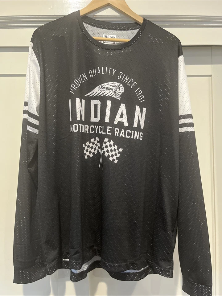 Camiseta deportiva Indian Motorcycle Racing para hombre grande ligera Foto 1 de 4