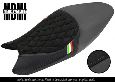 FUNDA ASIENTO VINILO AGARRE PERSONALIZADO DUCATI MONSTER 696 1100 08-14 DSG6 NEGRO GRIS Foto 1 de 4