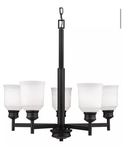 Millennium 145MB 5 Light 25.5 Inch Matte Black Chandelier - Picture 1 of 1