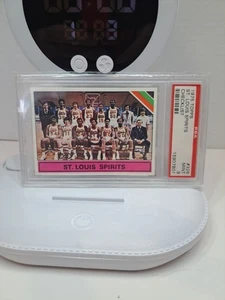 PSA 9 1975 TOPPS #326 ST LOUIS SPIRITS TEAM CARD 🏀🏀🏀🏀🏀🏀🏀🏀🏀🏀🏀🏀 (G192) - Picture 1 of 3
