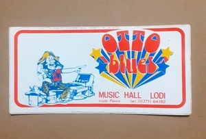 VECCHIO ADESIVO / Old Sticker DISCOTECA OTTO BLUES LODI (cm 14 x 7) - Picture 1 of 1