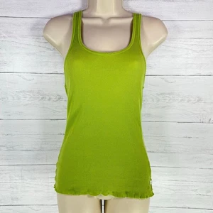 VTG Abercrombie Fitch Y2K Large green Cami babydoll tank fairy bella elena women - Picture 1 of 7