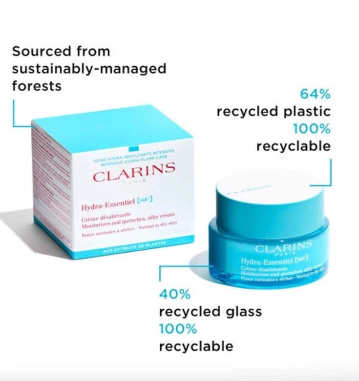 Clarins Hydra-Essentiel HA2 Silky Cream Moisturizer 1.7oz Normal to Dry