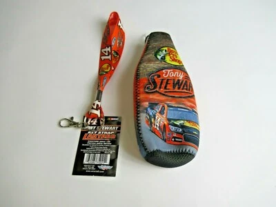 NASCAR Tony Stewart #14 Stewart-Hass Racing Bottle Koozie & Lanyard Pack - Image 1 of 4