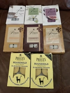 New - 8 Boxes  Scented Price’s Candles Tea Lights -  Mixed 6 Tea lights Per Box - Picture 1 of 13