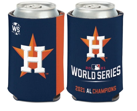 Houston Astros 2021 World Series ALCS Champions 12oz Double Sided Koozie Cover