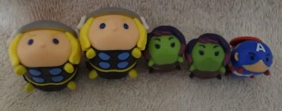 Disney Tsum Tsum MARVEL Набор Персонажей Jakks Лот 5 Изделий - Изображение 1 из 4