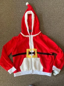 Santa Clause Hoodie mit Reißverschluss Größe 2X - Bild 1 von 3