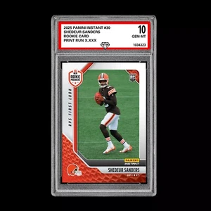 Graded 10 Shedeur Sanders #30 RC Rookie 2025 Panini Instant NFL BROWNS - Picture 1 of 1