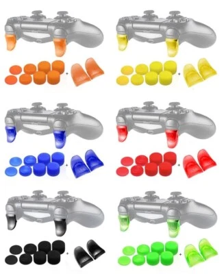 Erhöhung Sticks PS4 Erweiterung L2 R2 Gummi Controller Knöpfe Tasten Analog rot - Bild 1 von 4