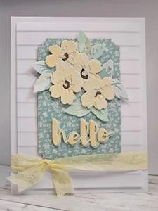 Handmade Greeting Card Keepsake Quality ocbrandy Hello b - Picture 1 of 1