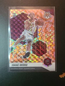 2020-21 PANINI MOSAIC ISAAC OKORO REACTIVE ORANGE PRIZM RC #212 SP CAVALIERS - Picture 1 of 9