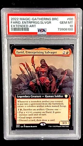 2022 MtG Magic the Gathering BRC #60 Farid Enterpising Salvager PSA 10 POP 1 - Picture 1 of 12