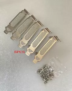 5pcs Low Profile Bracket for IBM M1015, M5015, LSI 9260-8i HP P400 P410 and more - Picture 1 of 4