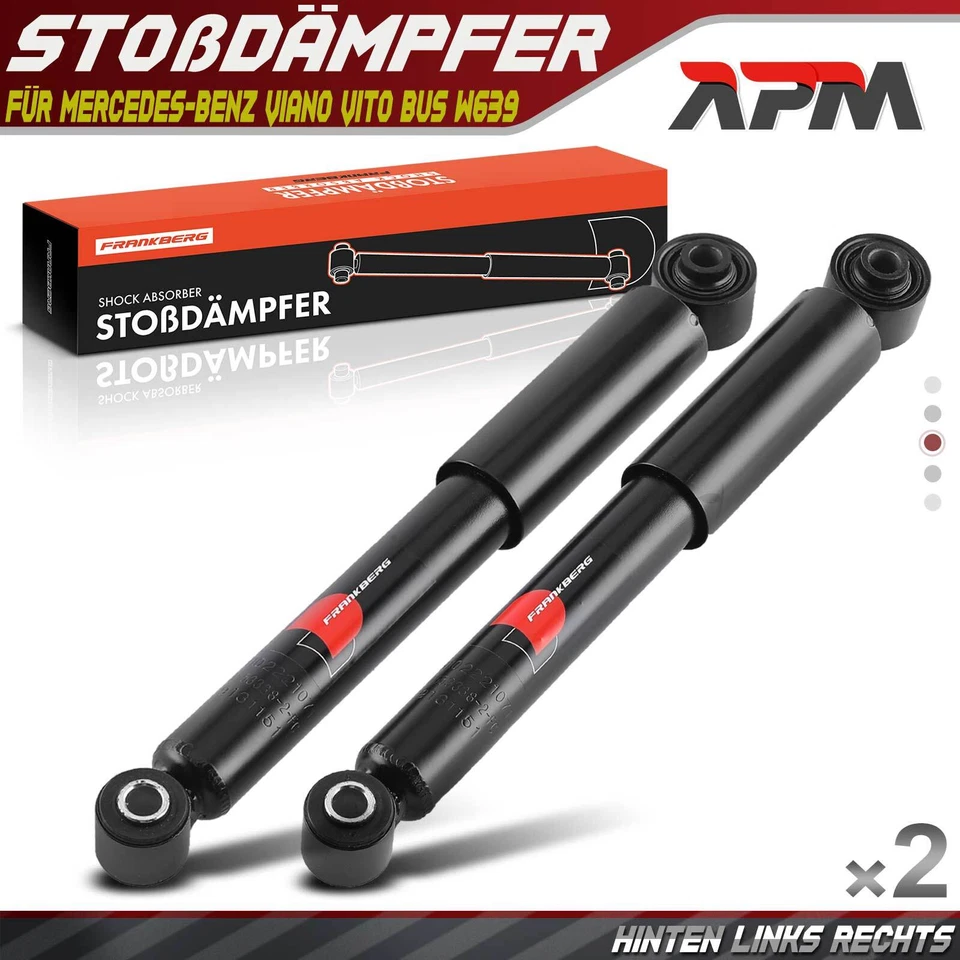 2x Stoßdämpfer GAS Gasdruck Hinten für Mercedes-Benz Viano Vito Mixto W639