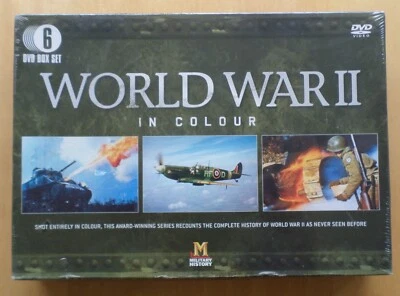 World War II in Colour - Six DVD box set - Region 2 - BRAND NEW & SEALED - Image 1 of 4