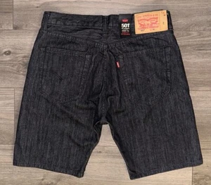 NWT Levi’s Premium 501 ‘93 Denim Jean Shorts Men’s 33 Heather Black 9 Inch Seam - Picture 1 of 20