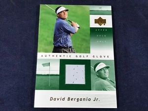 S3-11 GOLF CARD - DAVID BERGANIO - GOLF GLOVE SWATCH - 2002 MAZZO SUPERIORE - DB-G - Foto 1 di 2