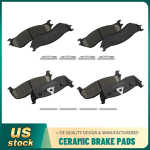 Front and Rear Ceramic Brake Pads for 1998 1999 2000 2001 2002 Lincoln Navigator