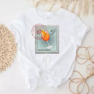 Aperol Spritz Postage Stamp Shirt - Picture 1 of 20
