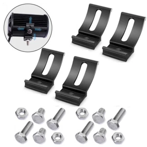 4 soportes de montaje de barra de luz LED luces de niebla ajustables soportes de base - Imagen 1 de 4