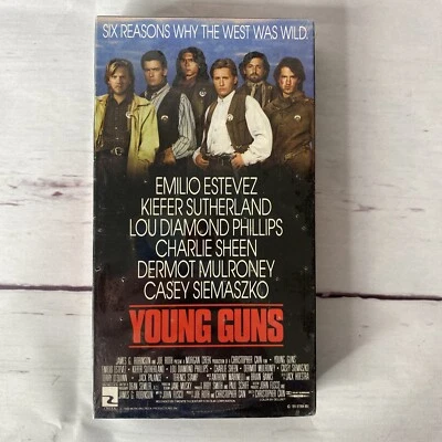 Young Guns VHS NEW 1988 Emilio Estevez Charlie Sheen Sealed Vestron Video 80s - Image 1 of 4