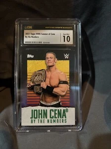 John Cena 2021 TOPPS NOW ON DEMAND SUMMER OF CENA By The Numbers CSG 10 Gem Mint - Picture 1 of 6