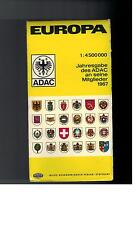 Europa Jahresgabe des ADAC - Karte - 1967