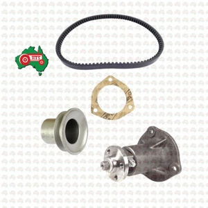 Water Pump Pulley & Fan Belt Kit Fits For Massey Ferguson TE20 TEA20 TED20 TEF20 - Picture 1 of 1
