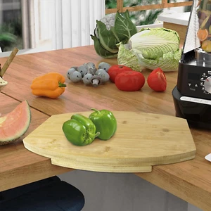 Corner Counter Cutting Board - Countertop Corner Cutting Board for Kitchen, Bamb - Picture 1 of 6