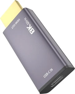 USB C to HDMI 2.1 Adapter, 8K@60Hz USB-C Female to HDMI Male Converter, Support - Picture 1 of 7