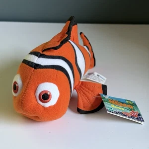 Vintage 2002 Hasbro Disney Pixar Finding Nemo Clownfish 8” Plush Stuffed T38 - Picture 1 of 6